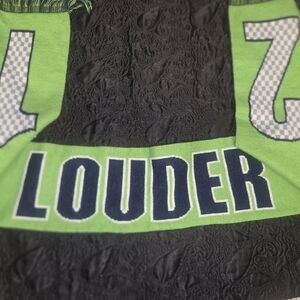 Seattle Seahawks 12th Man Green and Blue LOUDER Scarf